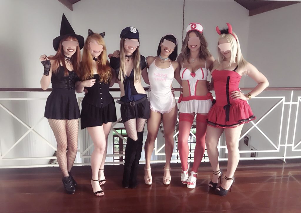 Emma Lolli, Melina Artois, Sara Müller, Nina Bardot, Manu Trindade e Sofia Proença Despedida de Solteiro